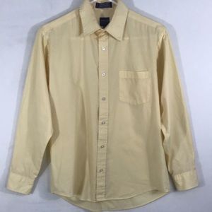 Arrow Yellow Button Front Long Sleeve Shirt 18